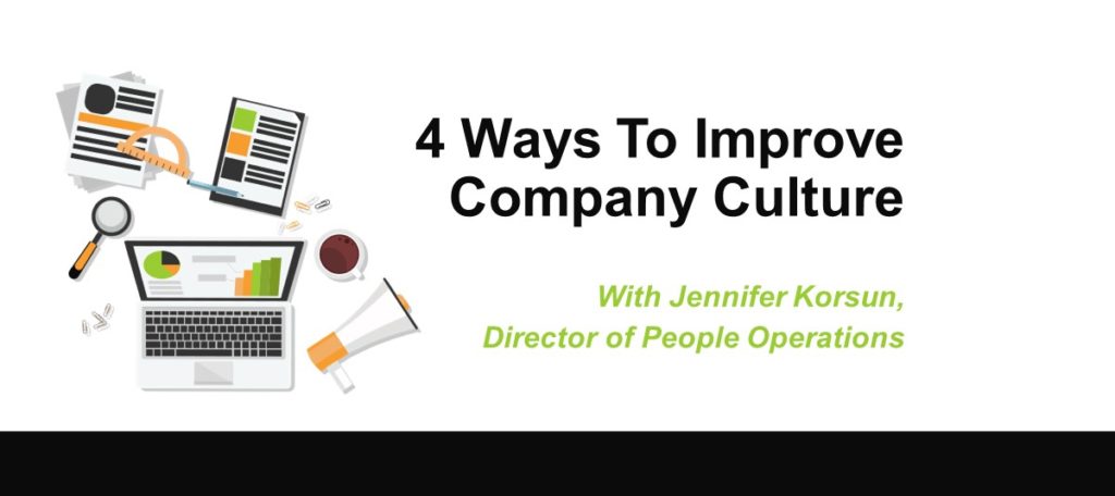 4 ways to improve company culture