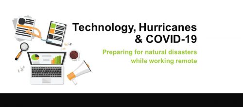 technology, hurricane preparation and COVID-19